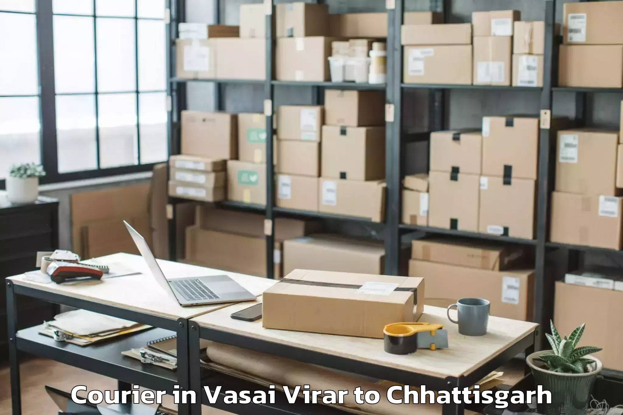 Book Vasai Virar to Bhanupratappur Courier Online